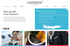 Manhattan Jet Management | Web Design Sheffield